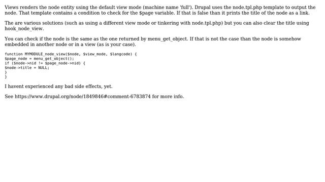 Drupal: Hide Title for Rendered Entity views (5 Solutions!!) смотреть онлайн