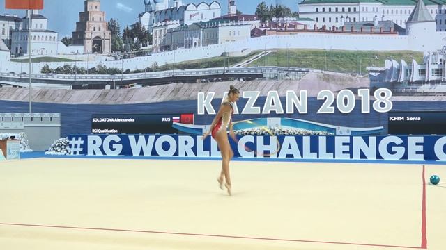 Александра Солдатова - Обруч(многоборье) WCC Kazan 2018 20.2 смотреть онлайн