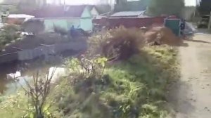 Дноуглубление и укрепление берега пруда