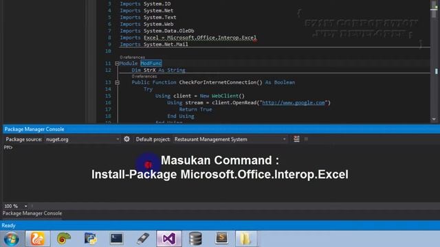 [ VB.NET C# ] Mengatasi Error "Excel.Workbook Excel.Worksheet is not defined" . смотреть онлайн