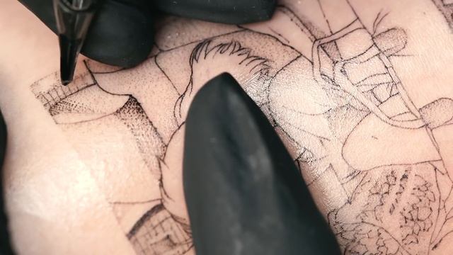 Spirited away TATTOO TIMELAPS [oozytattoo] смотреть онлайн