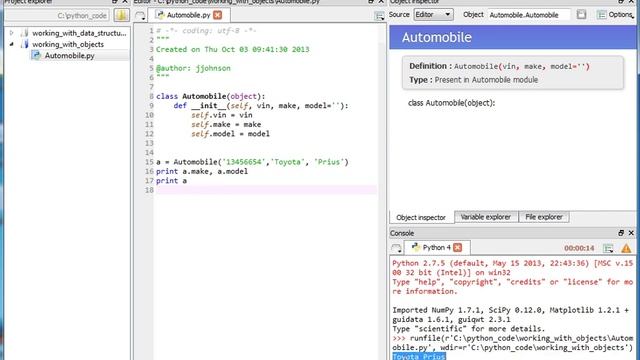 How to Create Python Classes Using the Spyder IDE from Firebox Training смотреть онлайн