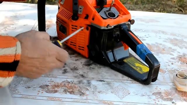 регулировка карбюратора на китайской бензопиле смотреть онлайн