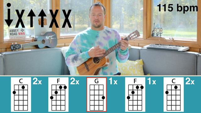 Baritone Strumming Level 2 | Day 5 | Tutorial + Practice Along смотреть онлайн