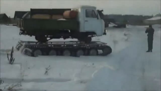 Головастик Уаз по снегу смотреть онлайн