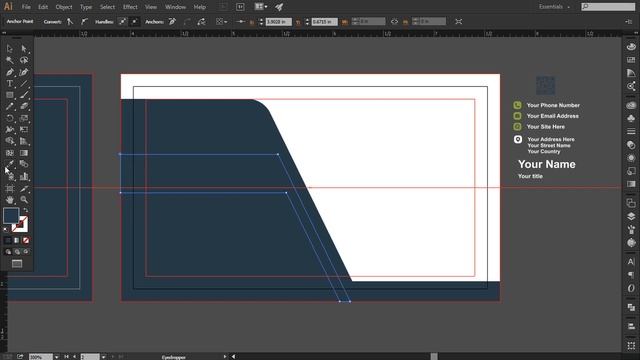 Business Card Design in Adobe Illustrator смотреть онлайн