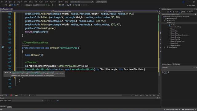 C# Custom Panel - Rounded, Gradient Panel in Windows Form смотреть онлайн