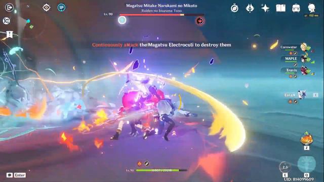 Eula POWER | Genshin Impact coop Asia First Time Raiden Boss смотреть онлайн