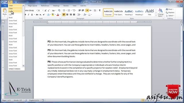 Word 2010 Essential - 17. Undo, Redo and Repeat смотреть онлайн