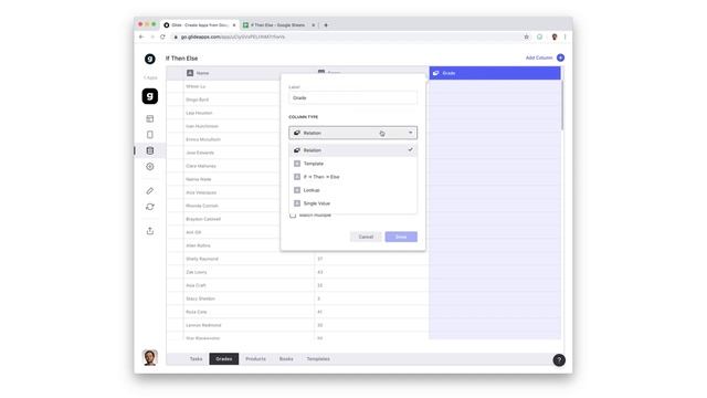 If → Then → Else Column | Glide Data Editor Tutorial смотреть онлайн