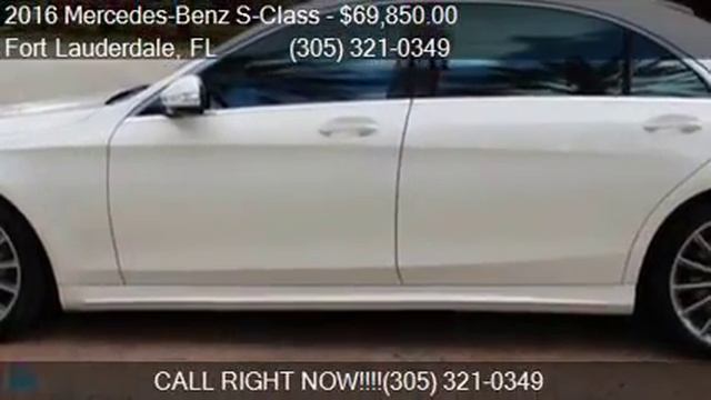 2016 Mercedes-Benz S-Class S 550 4MATIC AWD 4dr Sedan for sa смотреть онлайн