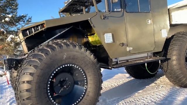 Бригадир 6х6 пикап, шины 1780 Мамонт, турбодизель 4JB1T смотреть онлайн