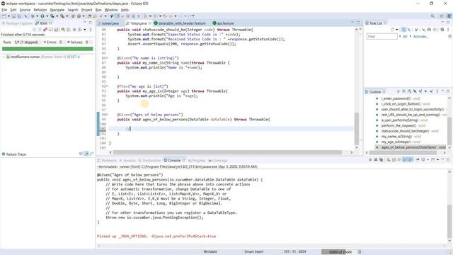 How To pass Datatables in Cucumber Automation Testing | Cucumber Java Tutorial | StudySimple | смотреть онлайн