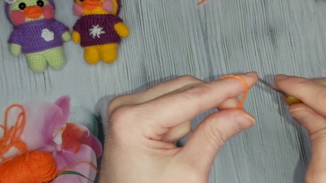 МК мини утка Лала крючком смотреть онлайн
