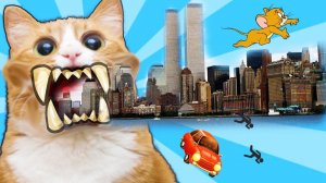 ЗУБАСТЫЙ КОТЕНОК СЪЕДАЕТ ЦЕЛЫЙ ГОРОД мультяшная смешная игра   Tasty Planet Forever