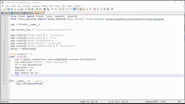 Python Flask How to convert mysql query result to json смотреть онлайн