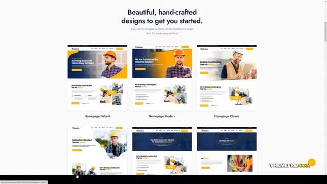 Industrus - Construction WordPress Theme plumber construction business Website Builder смотреть онлайн