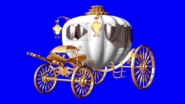 Детские Футажи. Карета на хромакее. Превращение Тыквы в Карету. Футажи для видеомонтажа смотреть онлайн