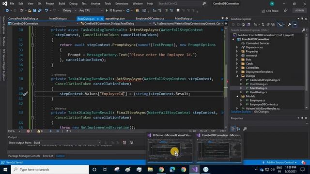 [Hindi] Connect Microsoft Bot Framework to DB | READ and INSERT Data to Local SQL Database смотреть онлайн