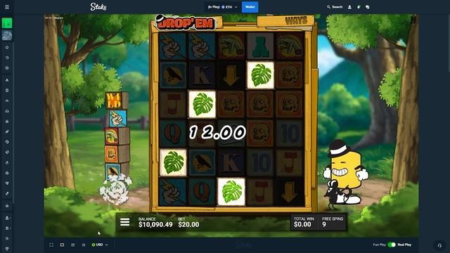 Insane SUPER BONUS Win on *NEW* DROP'EM Slot!! смотреть онлайн
