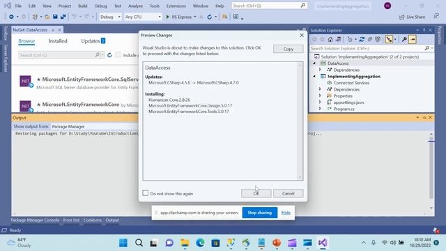 Implementing Aggregation using Entity Framework Core смотреть онлайн