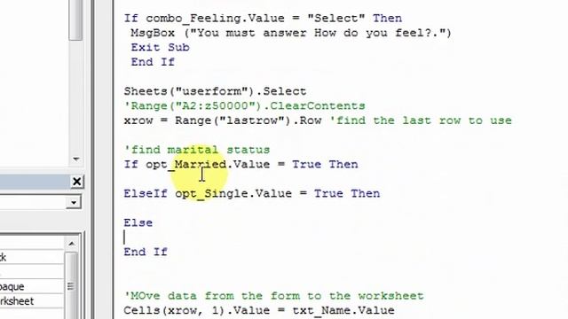 Lesson 32.4 Option Buttons in VBA userform смотреть онлайн