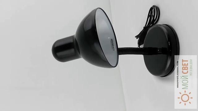 Ученическая настольная лампа на прищепке. Белая. смотреть онлайн