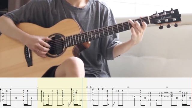 Fingerstyle Tabs | Charlie Puth - One Call Away | Sungha Jung Tabs | Guitar Cover смотреть онлайн