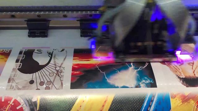 Addcolor 1 8m roll to roll uv printer with Epson XP600 head смотреть онлайн
