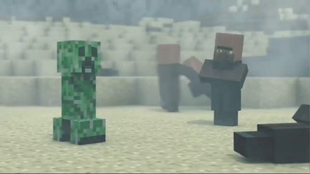 Мем про жителей в маинкрафте