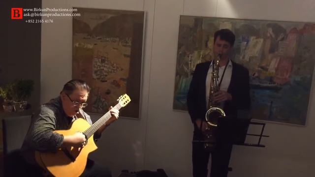 Jazz Guitar and Saxophone Acoustic Duo Dine Art - Birkun Productions Entertainment Company Hong Kon смотреть онлайн