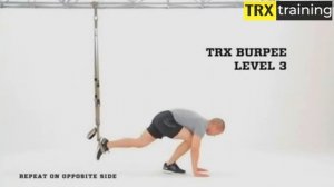 TRX - Упражнение бёрпи Burpee (4 уровня)