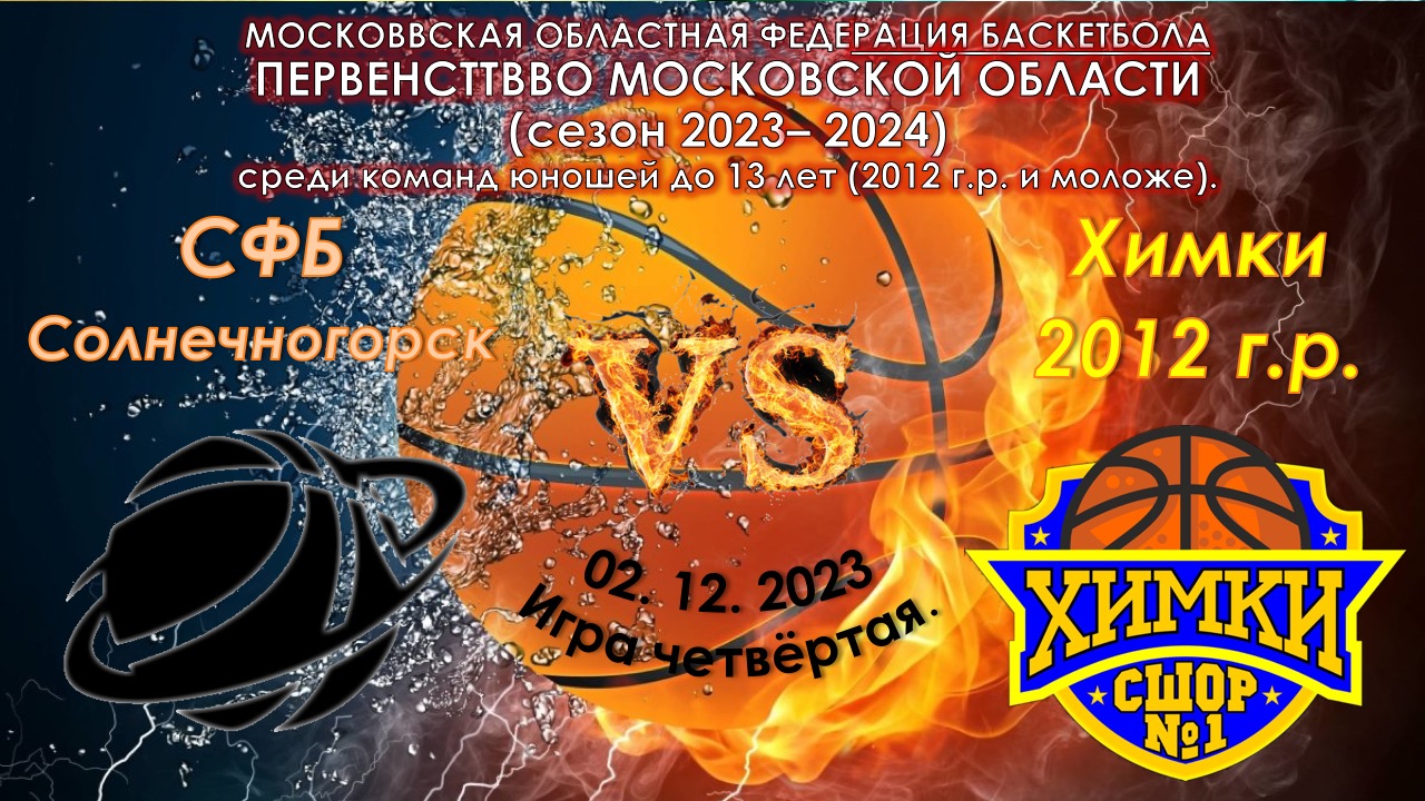 АНО "Баскетбольній клуб СФБ" (Солнечногорск) - СШОР №1 (Химкки)