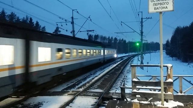 ЭП2Д-0012 ЦППК Перекраска Наше Подмосковье На станции Мичуринец смотреть онлайн