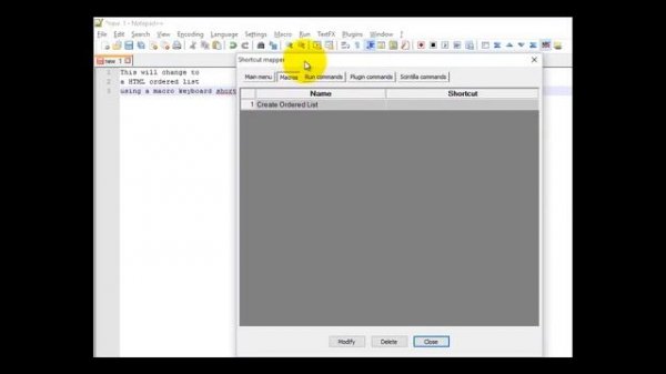 Notepad++ Tutorial: Set Macro Keyboard Shortcuts