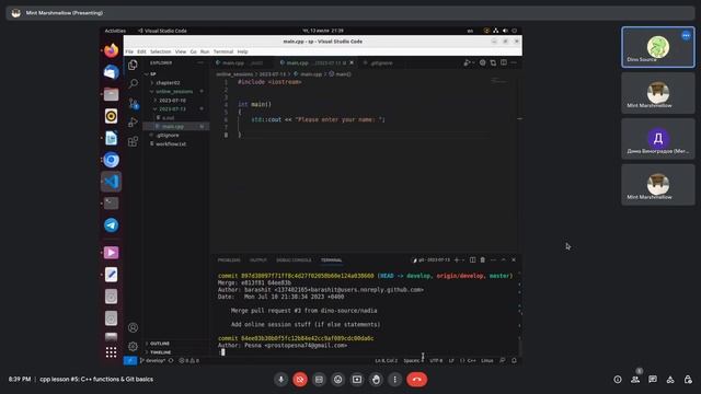 cpps-5: C++ & Git basics смотреть онлайн