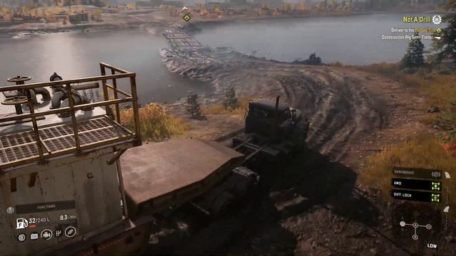 transporting construction rig | Snow runner смотреть онлайн