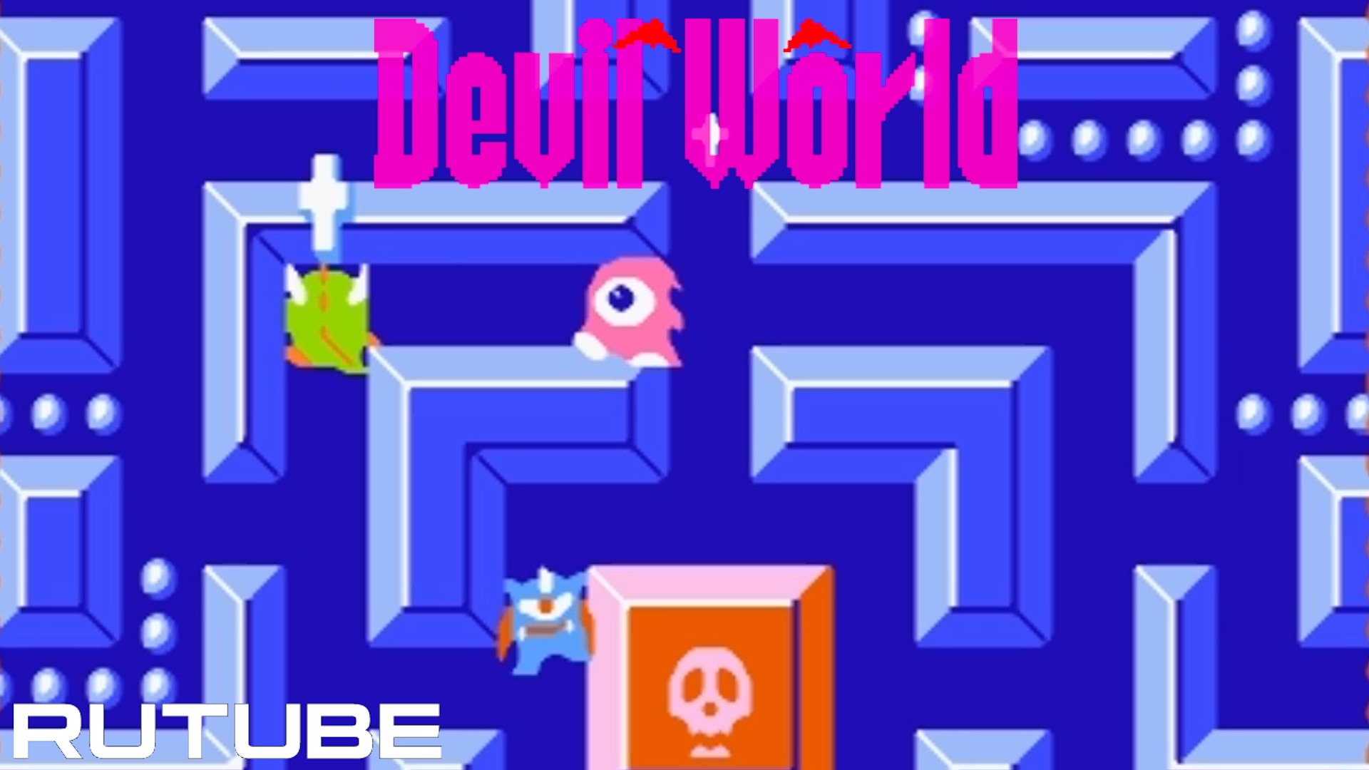 Devil World (NES - Dendy - Famicom - 8 bit) - Прохождение игры "Мир дьявола" на Денди до 39 уровня смотреть онлайн