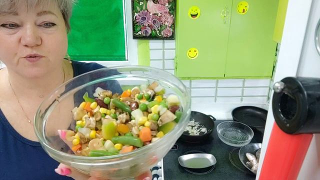 На обед,карасики и рис с овощами по Мексикански. смотреть онлайн