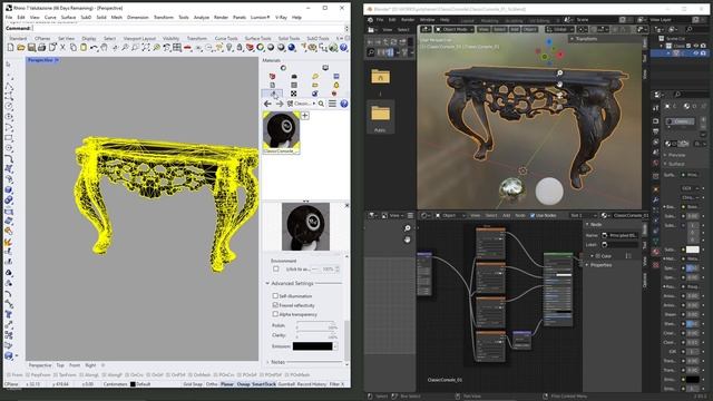 Videoguide - Export From Blender Import In Rhino, FBX Format, PBR Material And Textures