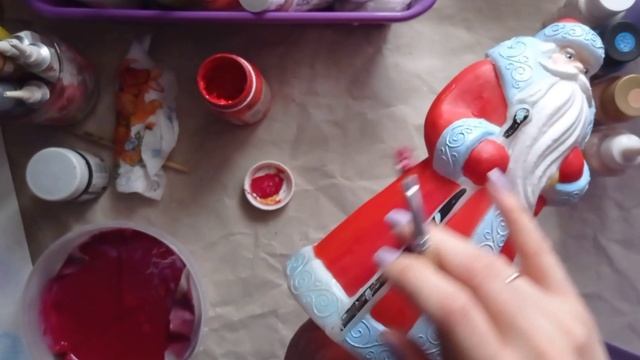 Не стала выкидывать на помойку Переделка советского Деда Мороза | До и После | Весь процесс по шагам смотреть онлайн