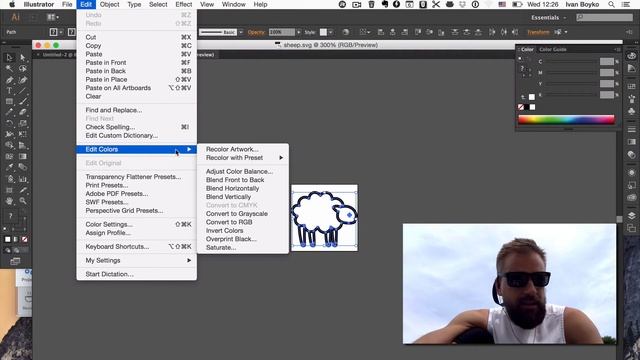 How to recolor an SVG icon in Adobe Illustrator смотреть онлайн