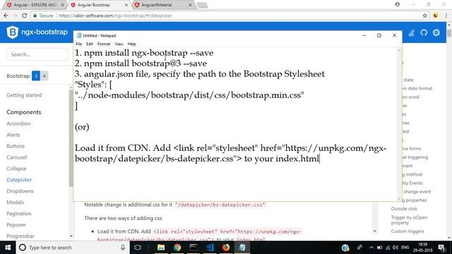 #4 : Angular Datepicker using Bootstrap - Step by Step смотреть онлайн