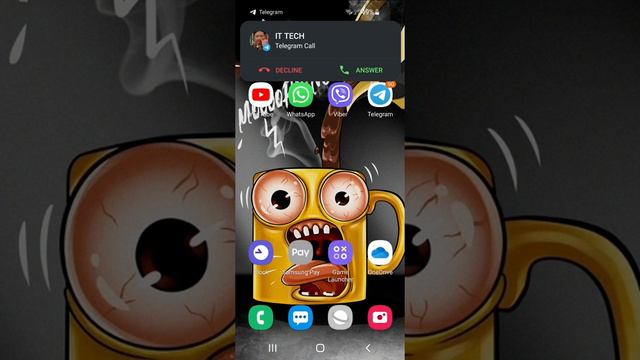 incoming Screen Calls WhatsApp/Telegram Android 11 Samsung Galaxy S смотреть онлайн