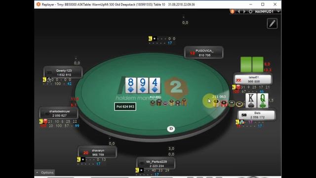 MTT Poker/ Микролимиты /1 место /Турнир за 1.1$ - Tcherny7999 (стратегия игры) часть 3