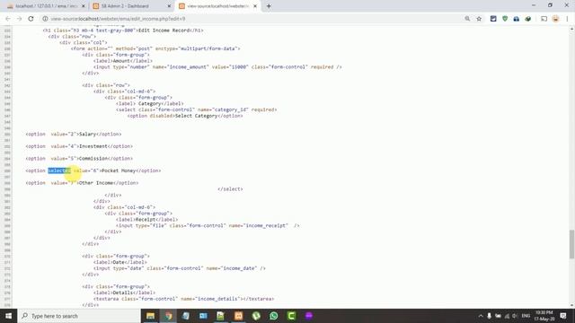 Update income record in PHP MySQL | Lecture No. 21 | Webster смотреть онлайн