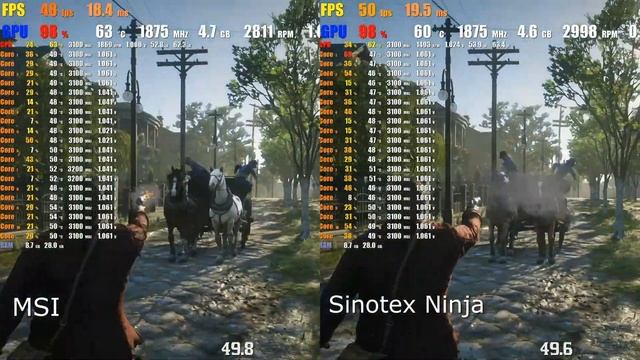 Краткое сравнение MSI GeForce GTX 1660 Ti ARMOR и Sinotex Ninja NVIDIA GTX1660Ti в играх.