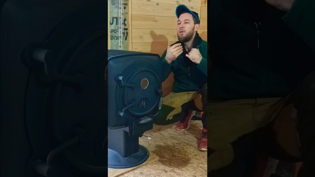 Создал жару в доме #деревня #дымоход #печь смотреть онлайн