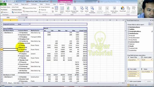 Pivot Table 2 - Pengaturan Tampilan Pivot Table Excel (How to customize Pivot Table) смотреть онлайн