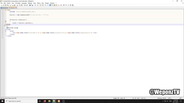 [Tutorial] Show Online Player Count On Website (SA-MP) смотреть онлайн